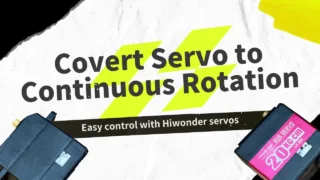 How to convert a Hiwonder servo to a continuous rotation servo